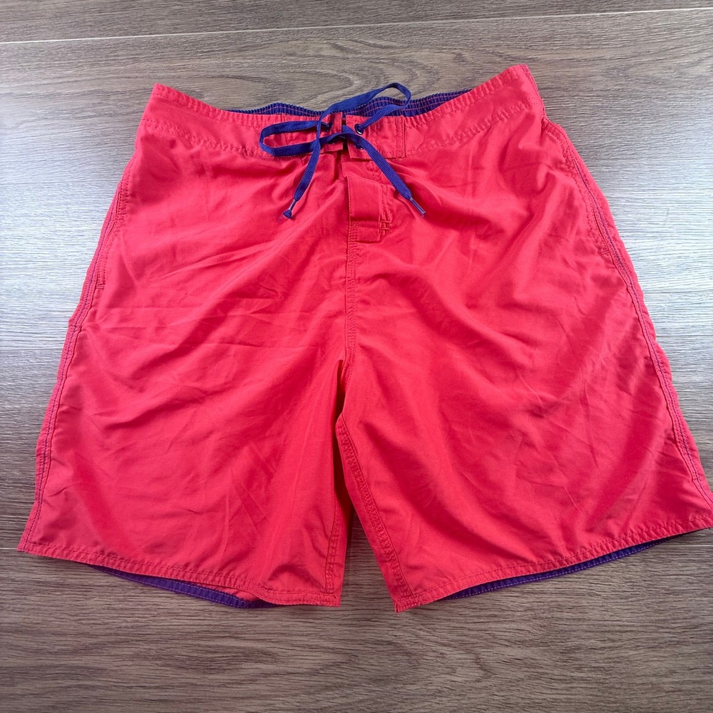 Johnnie-O Men's Board Short Swim Trunks Size XL Red Navy Blue Beach Summer